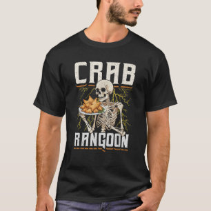 Crab Rangoon Skeleton Funny Chinese Food Costume T Shirt