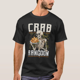Crab Rangoon Skeleton Funny Chinese Food Costume T Shirt