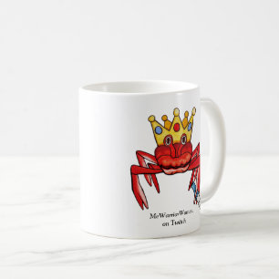 Crab Royalty med knivar, MeWarriorWoman på Twitch Kaffemugg