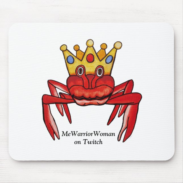 Crab Royalty, MeWarriorWoman på Twitch Musmatta (Framsidan)