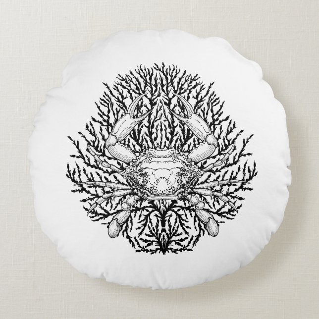 Crab Rund Kudde (Framsidan)