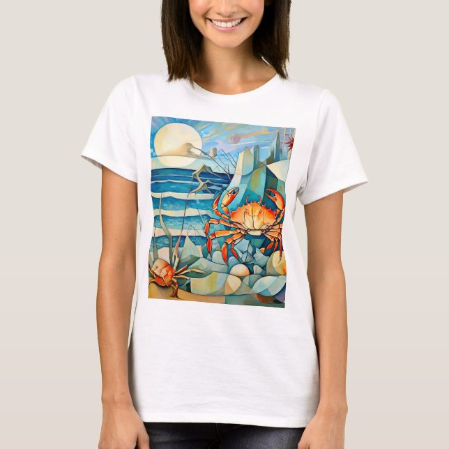 Crab Sergranat T Shirt (Framsida)