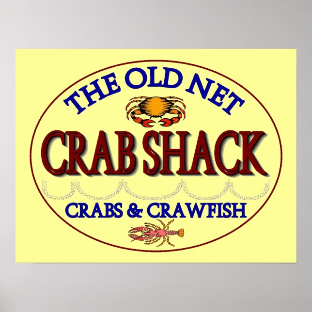 Crab Shack-Logotyp Poster (Framsidan)