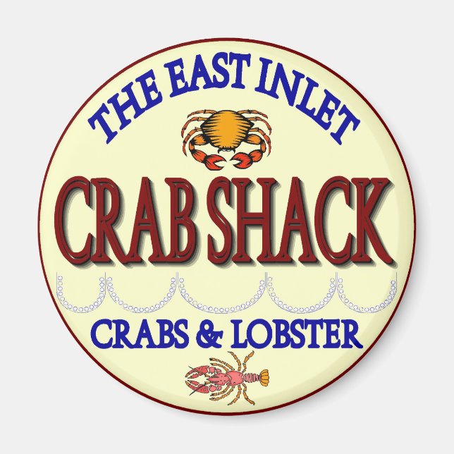 Crab Shack Öster Inlet Maryland Magnet (Framsidan)