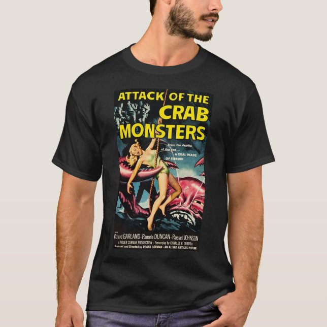 Crab, skräckfilmen vintage affisch tee (Framsida)