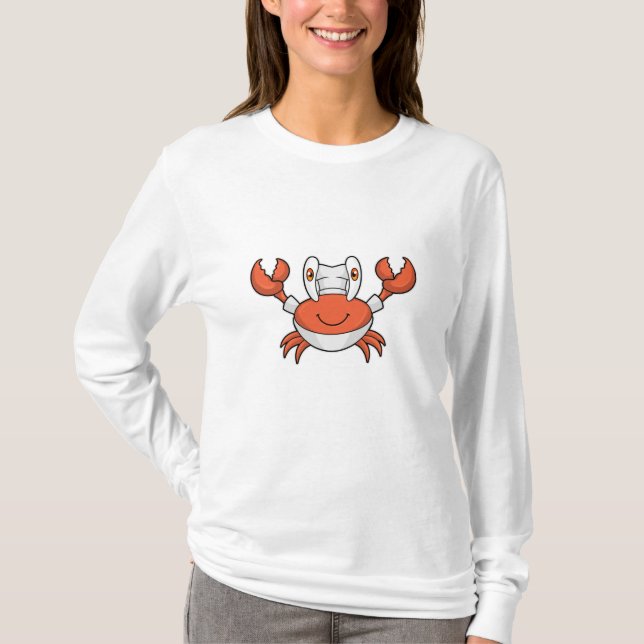 Crab som Cook med kokhat T Shirt (Framsida)