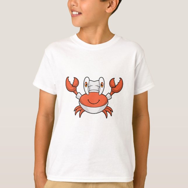 Crab som Cook med kokhat T Shirt (Framsida)