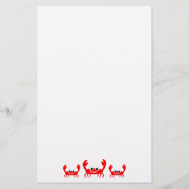 Crab Stationery Brevpapper (Framsida)