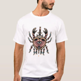 Crab-tatueringsdesign T-Shirt