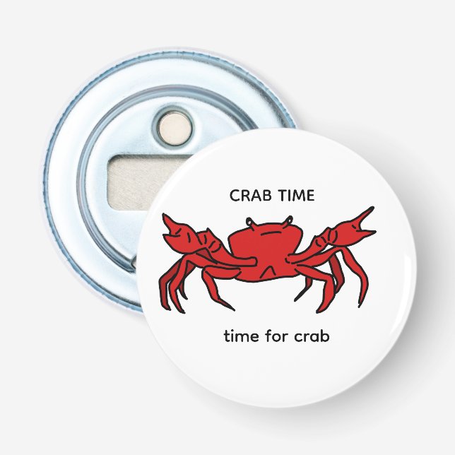 Crab Time bottle opener Flasköppnare (Framsidan)