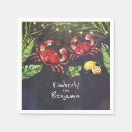 Crab Tropical Coastal Beach Pappersservett