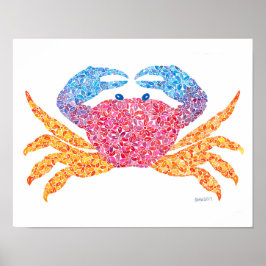 Crab-utskrift Poster