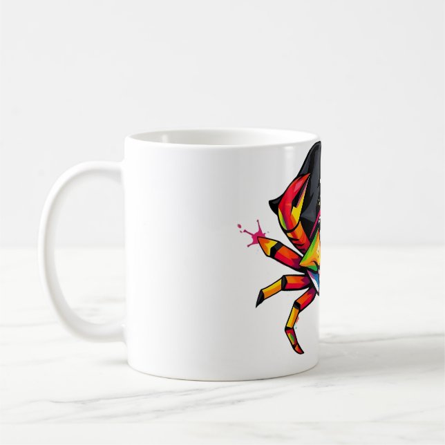 Crab Wears Pirat Hat - Funny Tee Kaffemugg (Vänster)