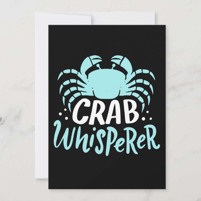 Crab Whisperer Inbjudningar (Framsida)