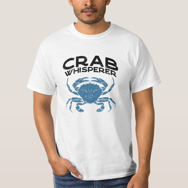 Crab Whisperer Vintage Crabbing T Shirt (Framsida)