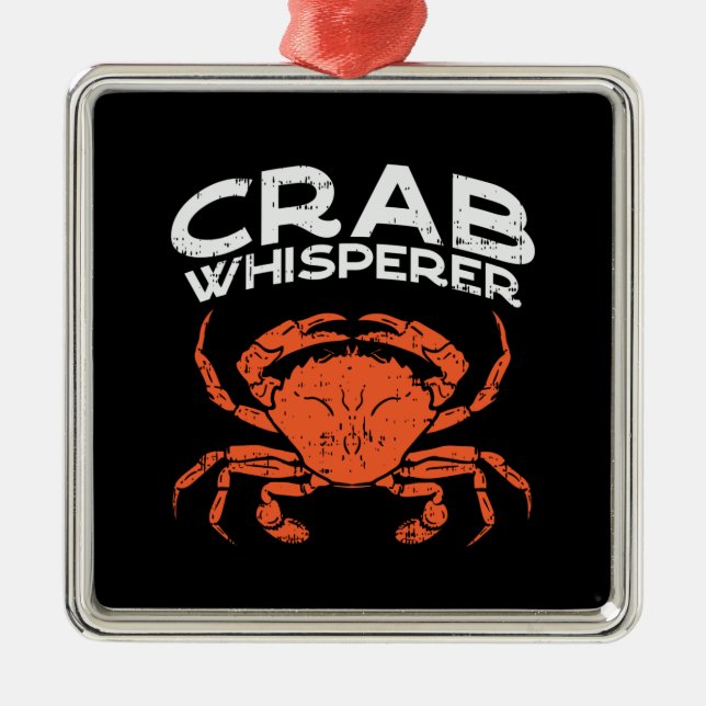 Crab Whisperer-Vintage Julgransprydnad Metall (Framsidan)