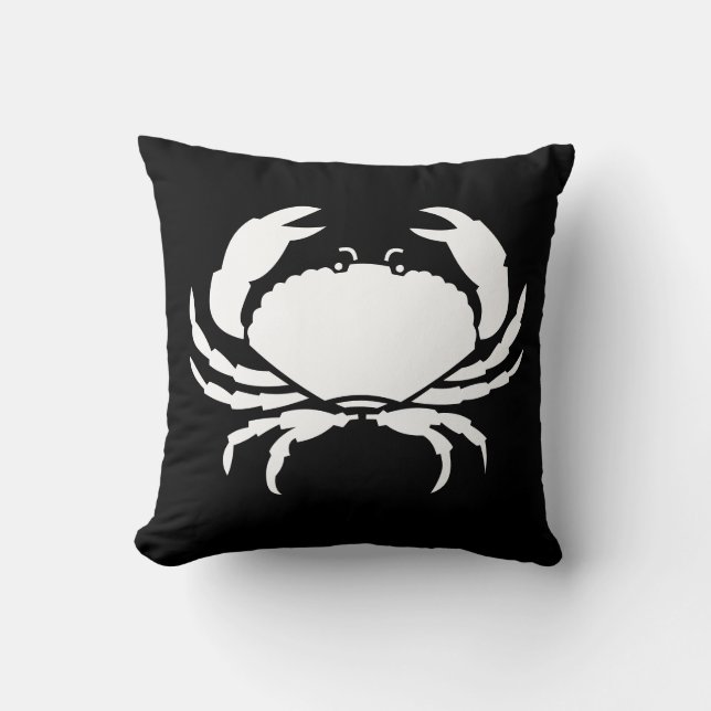 CRAB WHITE på SVARSKuddar Kudde (Framsida)