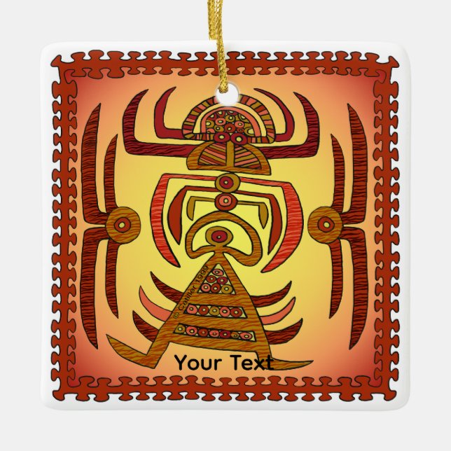 Crab Woman Julgransprydnad Keramik (Framsida)