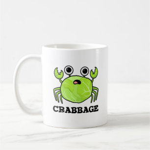 Crabbage Funny Cabbage Crab Pun Kaffemugg