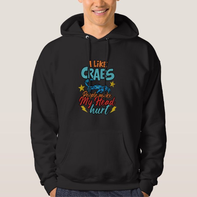 Crabbing For Men Women Kids Crab Feast Hoodie (Framsida)