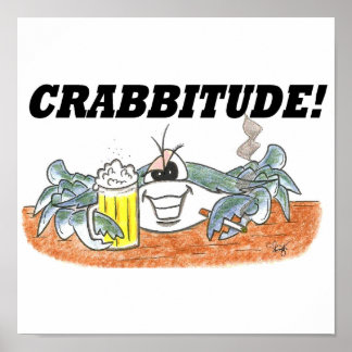 Crabbitud-utskrift Poster