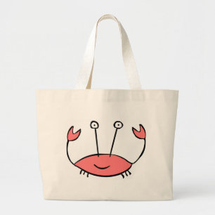 Crabby Beach Bag Jumbo Tygkasse