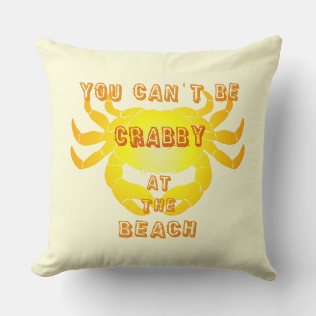 Crabby Beach Pillow Kudde (Framsida)