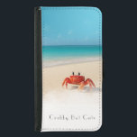 Crabby but Cute - Anpassningsbar Slogan Phone Case Plånboksfodral För Samsung Galaxy S5<br><div class="desc">Solsken, sass och bara högerna krabba. Den här mobila kusttäckningen har vår feta lilla mascot från stranden och en fullt redigerbar sloganlinje - från "Crabby Men Cute" till spelar ingen roll sunt söthet som talar till dig. ✦ Anpassade - ändra eller ta bort det ✦ Eleganten Parisiskt teckensnitt för en...</div>
