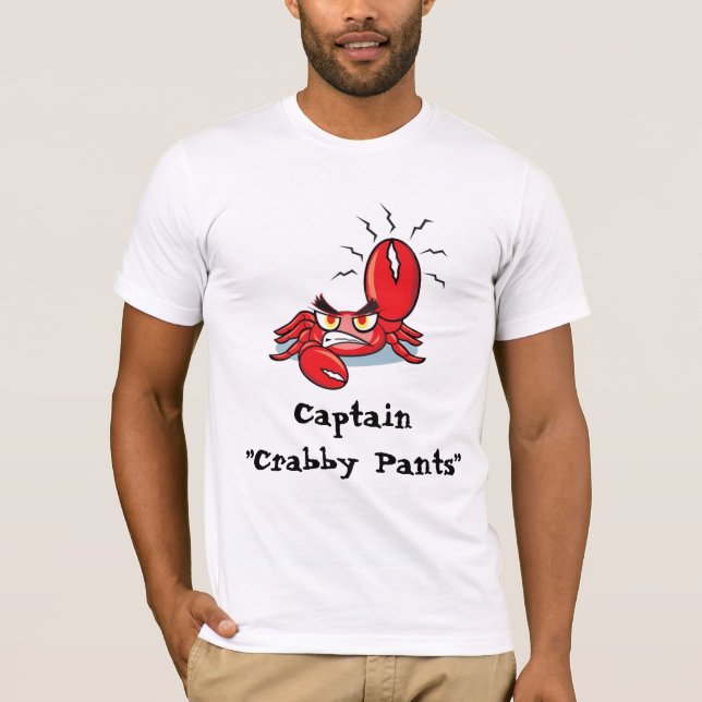 Crabby byxor för kapten tee shirt (Framsida)