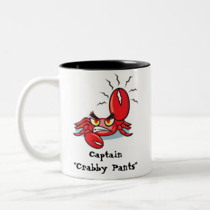 Crabby byxor för kapten Två-Tonad mugg