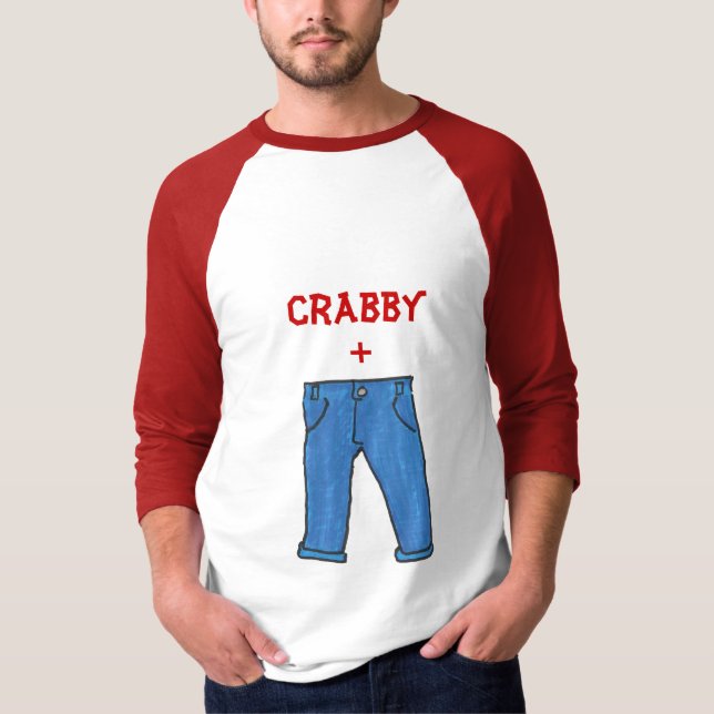 Crabby byxort-skjorta t shirt (Framsida)