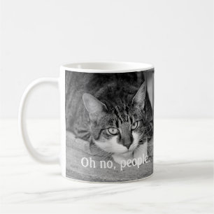 Crabby Cat, "Oh, people" Kaffemugg