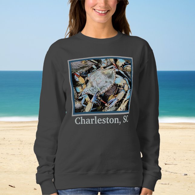 Crabby Crab Charleston South Carolina T-Shirt (Skapare uppladdad)
