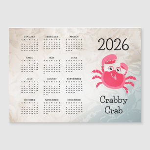 Crabby Crab Design 2026 Kalender