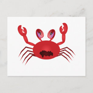 Crabby Crab Vykort