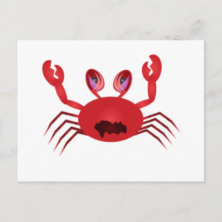 Crabby Crab Vykort