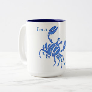Crabby för kaffe Två-Tonad mugg