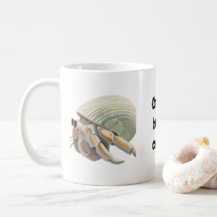 Crabby före kaffe kopp