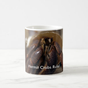 crabby härskar eremitkrabbor! kaffemugg