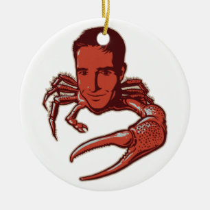 Crabby helgdagprydnad julgransprydnad keramik