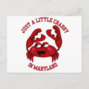 Crabby i Maryland Vykort