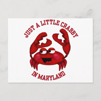 Crabby i Maryland Vykort
