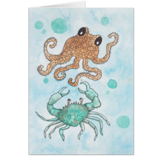 Crabby-kort Hälsningskort