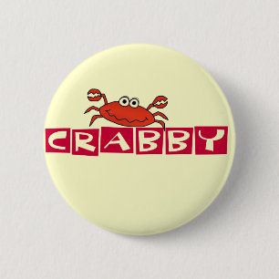 Crabby krabbaTshirts och gåvor Knapp