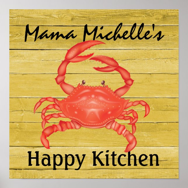 Crabby.. Lycklig Kitchen - SRF Poster (Framsidan)
