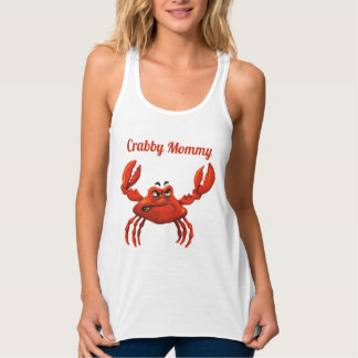 Crabby mammor linne med racerback