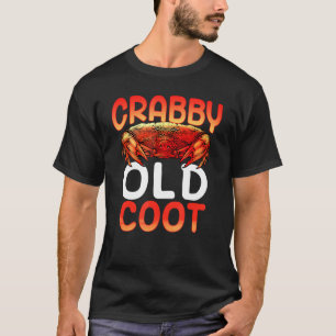 Crabby Old Coot Crab T Shirt