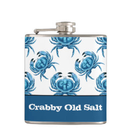 Crabby Old Salt Mariner till havs Fickplunta