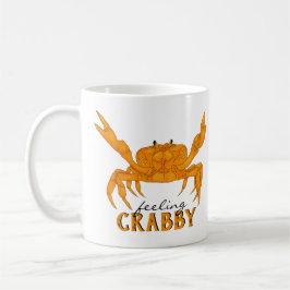 Crabby, orange krabba kaffemugg
