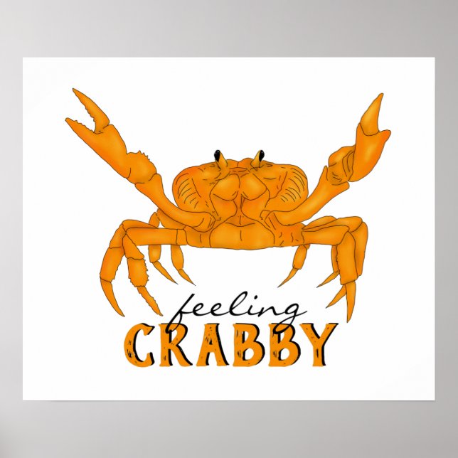 Crabby, orange krabba poster (Framsidan)